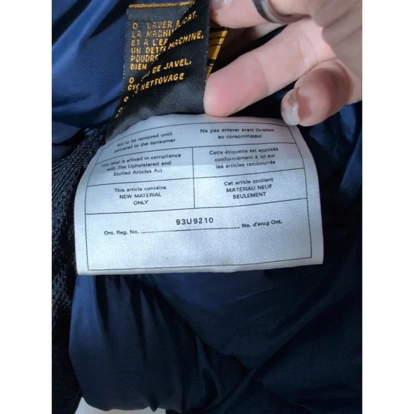 Vintage Eddie Bauer Ridgeline Goose Down Goretex Wool Jacket Mens L - Picture 12 of 13